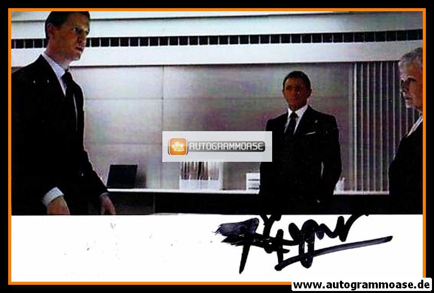 Autogramm Film (UK) | Rufus WRIGHT | 2008 Foto "Ein Quantum Trost"