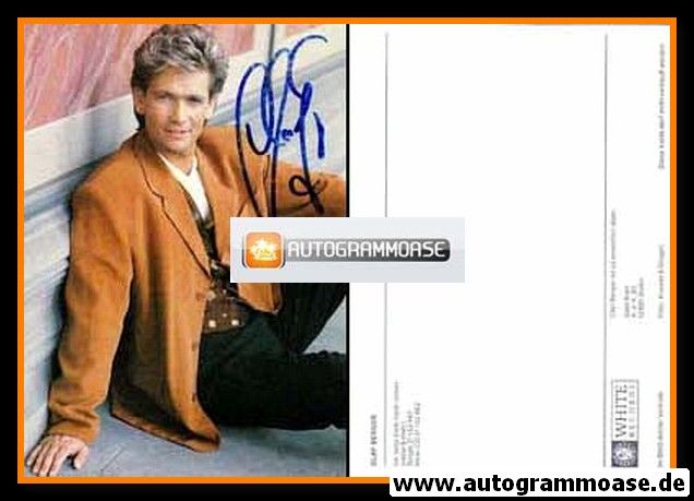 Autogramm Schlager | Olaf BERGER | 1993 "Ich Liebe Dich Noch Immer" (Portrait Color White)