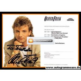Autogramm Schlager | Oliver FRANK | 1990 "Santa Barbara" (Portrait Color Polyphon)