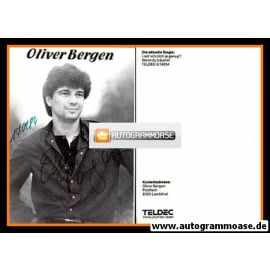 Autogramm Schlager | Oliver BERGEN | 1983 "Lieb Ich Dich Je Genug"