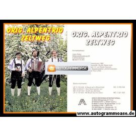 Autogramme Volksmusik | ORIGINAL ALPENTRIO ZELTWEG | 1986 "Mit Musik Durchs Leben"
