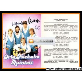 Autogramme Volksmusik | NOCKALM QUINTETT | 1989 "Liebe, Träume Und Musik" (Arminia)