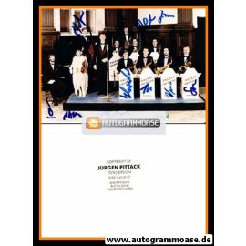 Autogramme Orchester | PALAST ORCHESTER | 1980er Foto (+ Max Raabe)