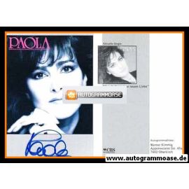 Autogramm Schlager | PAOLA | 1986 "Am Anfang Einer Neuen Liebe" (CBS)