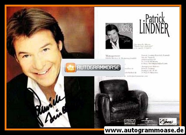 Autogramm Volksmusik | Patrick LINDNER | 2007 "Heute Hier Und Jetzt" (Portrait Color Koch)