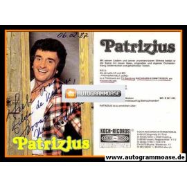 Autogramm Schlager | PATRIZIUS | 1986 "Frohsinn Hält Jung" (Portrait Color Koch)