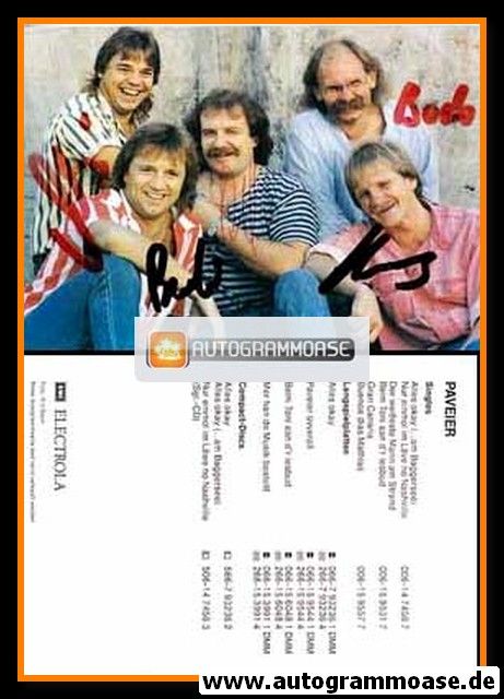 Autogramme Mundart | PAVEIER | 1989 "Alles Okay" (EMI)