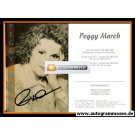 Autogramm Schlager | Peggy MARCH | 1993 "Alle Frauen Wollen Nur Das Eine" (Koch)
