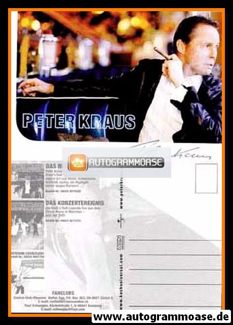Autogramm Rock | Peter KRAUS | 2006 "I Love Rock´n´Roll" (Koch)