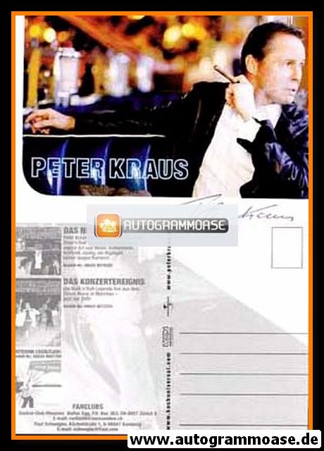 Autogramm Rock | Peter KRAUS | 2006 "I Love Rock´n´Roll" (Portrait Color Koch)
