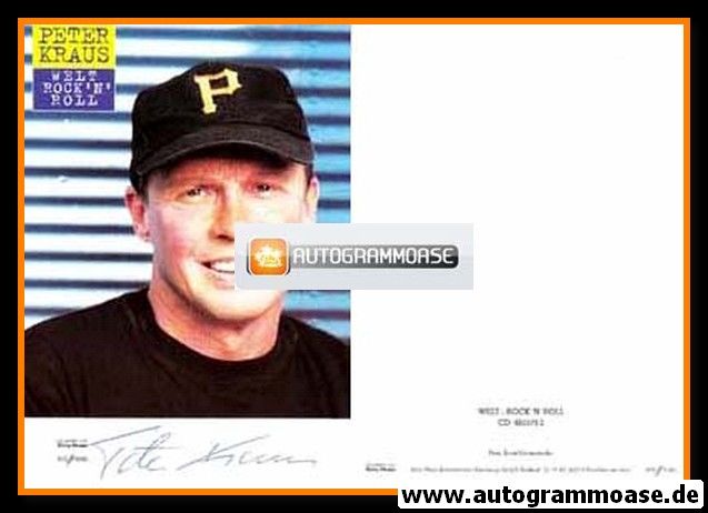 Autogramm Rock | Peter KRAUS | 1995 "Welt - Rock´n´Roll" (Portrait Color Sony)
