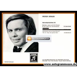 Autogramm Schlager | Peter KRAUS | 1973 "Es Kommt Nicht Auf Das Alter An" (Portrait SW EMI)