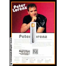 Autogramm Schlager | Peter LORENZ | 1997 "Nun Gibt Es Dich" (Portrait Color Rubin)