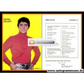 Autogramm Schlager | Peter ORLOFF | 1969 "Monika" (Portrait Color Cornet)