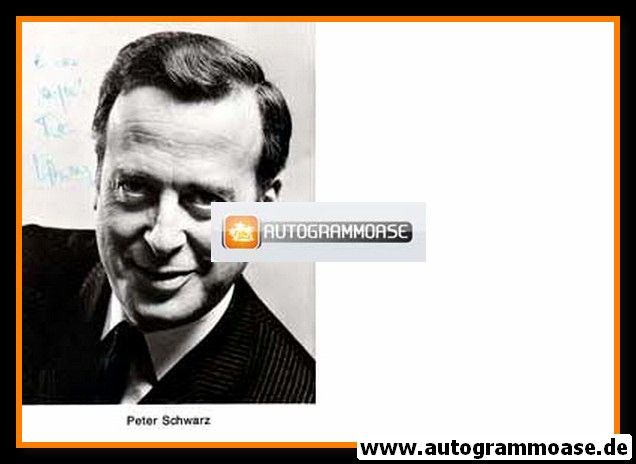 Autogramm Schauspieler | Peter SCHWARZ | 1970er (Portrait SW)