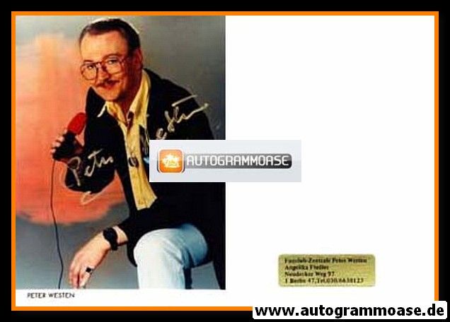 Autogramm Schlager | Peter WESTEN | 1980er Foto (Portrait Color)