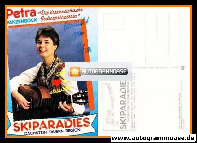 Autogramm Volksmusik | Petra PANZENBÖCK | 1990er (Portrait Color)