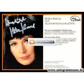 Autogramm Chanson | Petra PASCAL | 1985 "Schachspiel Unsres Lebens" (Portrait Color Allstar)