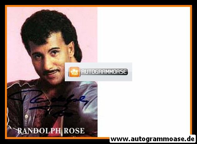 Autogramm Pop | Randolph ROSE | 1980er (Portrait Color)