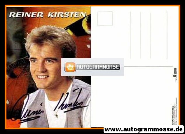 Autogramm Schlager | Reiner KIRSTEN | 1990er (Portrait Color)
