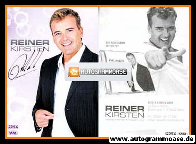 Autogramm Schlager | Reiner KIRSTEN | 2012 "Träumer Wie Du" (Portrait Color MCP)