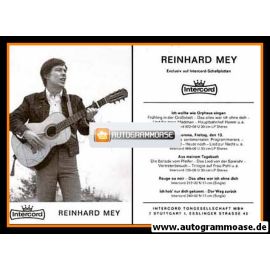 Autogramm Musik | Reinhard MEY | 1969 "Ich Hab Nur Dich Gekannt" (Intercord)