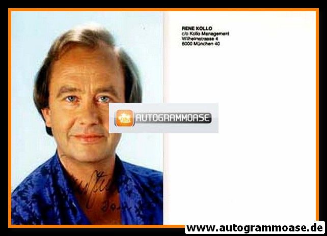 Autogramm Klassik | Rene KOLLO | 1980er Foto (Portrait Color)
