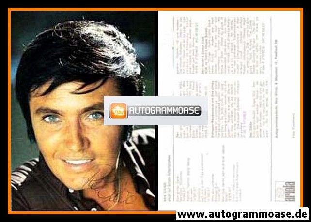Autogramm Schlager | Rex GILDO | 1969 "Das Grosse Spiel" (Portrait Color Ariola) 1