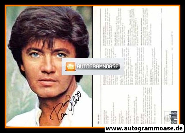 Autogramm Schlager | Rex GILDO | 1977 "Hochzeit In Athen" (Portrait Color Ariola)