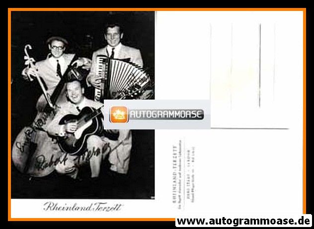 Autogramme Mundart | RHEINLAND-TERZETT | 1970er (Portrait SW)