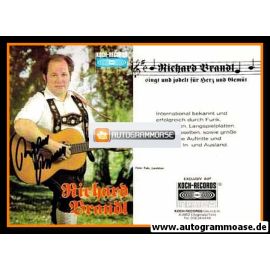 Autogramm Volksmusik | Richard BRANDL | 1980er (Portrait Color Koch)