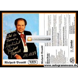 Autogramm Volksmusik | Richard BRANDL | 1980er "Meine Berge - Meine Lieder" (Portrait Color Tebito)