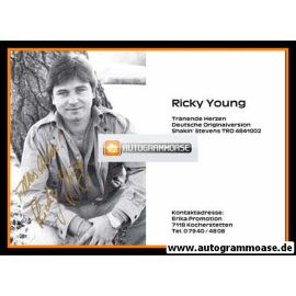 Autogramm Schlager | Ricky YOUNG | 1980er "Tränende Herzen"