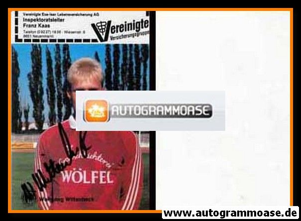 Autogramm Fussball | SpVgg Bayreuth | 1987 | Wolfgang WITTENBECK