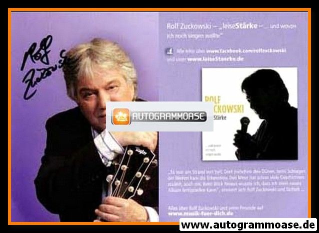 Autogramm Kindermusik | Rolf ZUCKOWSKI | 2012 "LeiseStärke" (Portrait Color)