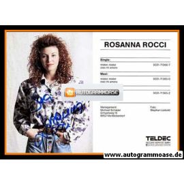 Autogramm Schlager | Rosanna ROCCI | 1990 "Mister Mister" (Teldec)