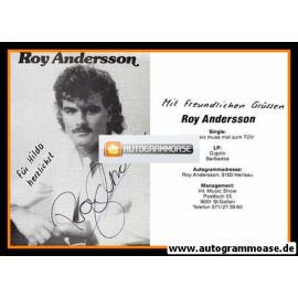 Autogramm Schlager | Roy ANDERSSON | 1980er "Mein Herz Muss Mal Zum TÜV" 2