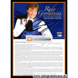 Autogramm Volksmusik | Rudy GIOVANNINI | 2006 (Portrait Color GP-Sieg) 1