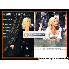 Autogramm Schauspieler | Ruth GASSMANN | 1990er (Portrait Color) 1