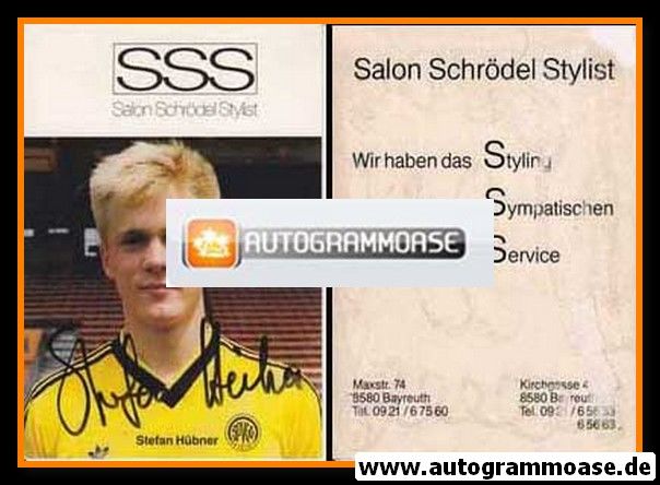 Autogramm Fussball | SpVgg Bayreuth | 1989 | Stefan HÜBNER