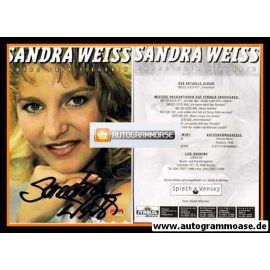 Autogramm Schlager | Sandra WEISS | 1999 "Persönlich" (Tyrolis)