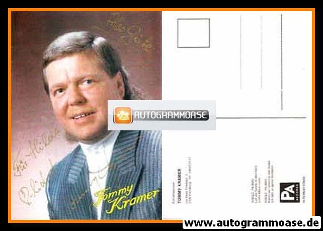 Autogramm Schlager | Tommy KRAMER | 1988 "Lass Die Sonne In Dein Herz"