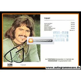 Autogramm Schlager | TONY | 1971 "Ich Bin Ein Mann" (Portrait Color Fontana)