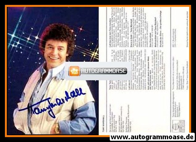 Autogramm Schlager | Tony MARSHALL | 1985 "So Jung Wie Heut" (Portrait Color Ariola)
