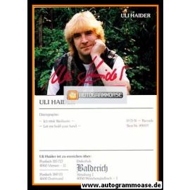 Autogramm Schlager | Uli HAIDER | 1980er "Ich Trink Weisswein"