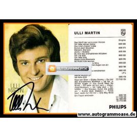 Autogramm Schlager | Ulli MARTIN | 1972 "Ich Liebe Dich" (Portrait Color Philips)