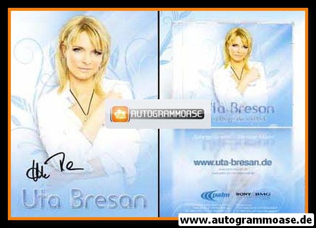 Autogramm Schlager | Uta BRESAN | 2008 "Solange Du Willst" (Portrait Color Palm)