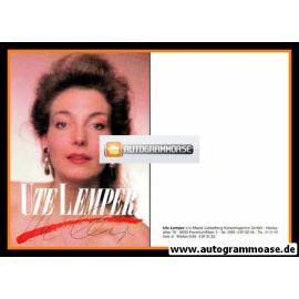 Autogramm Musical | Ute LEMPER | 1990er (Portrait Color)