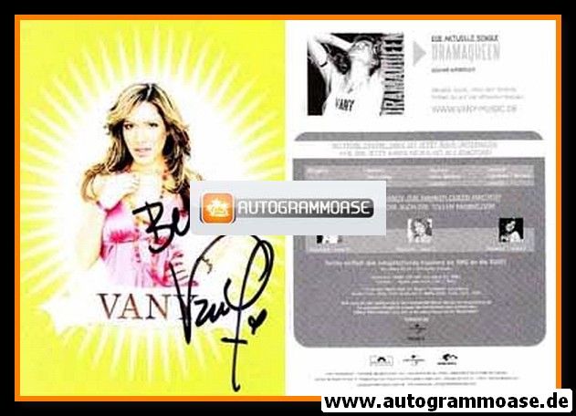 Autogramm Pop | VANY | 2004 "Dramaqueen"