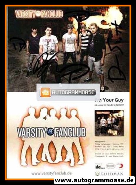 Autogramme Pop | VARSITY FANCLUB | 2009 "I´m Your Guy"